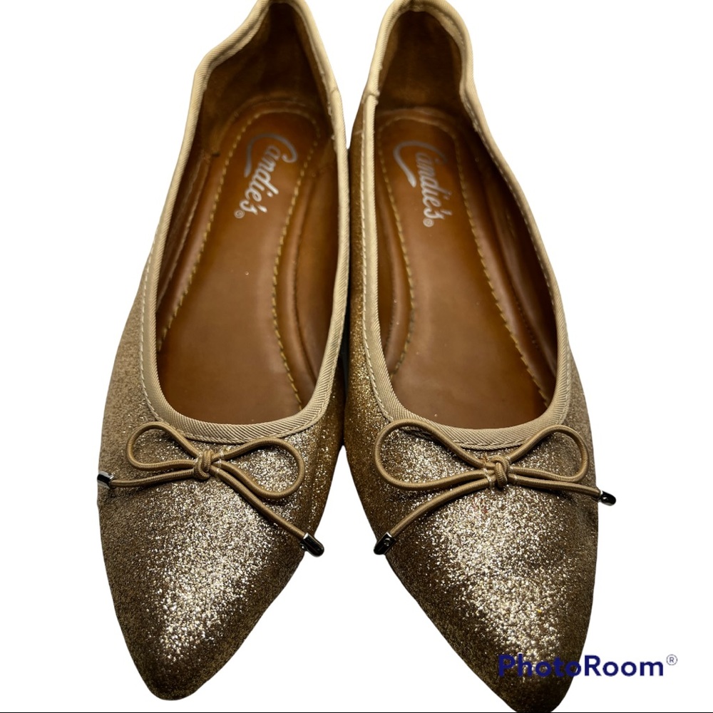 Candie's Gold Flats